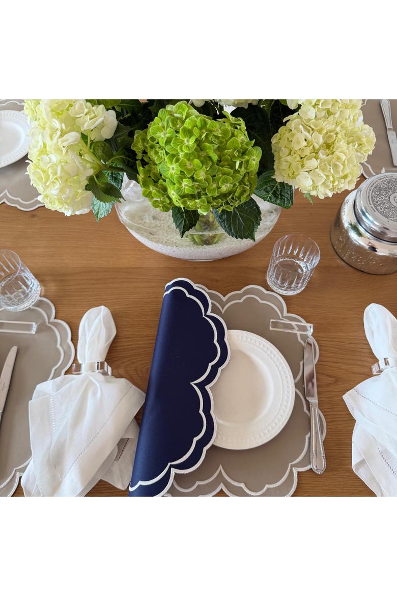 Double sided Cloud Placemat, Alternate, color, Navy/Beige