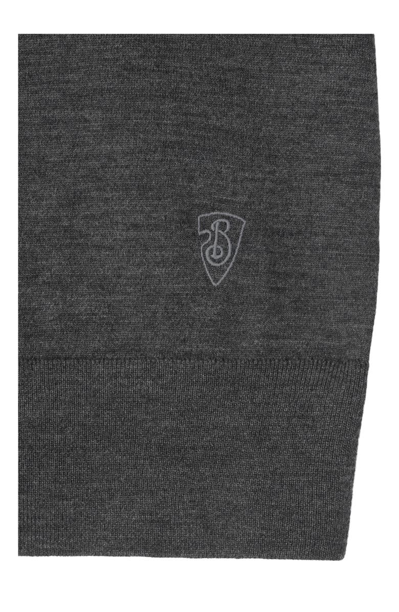 Burberry Wool Polo Shirt, Alternate, color, Mid Grey