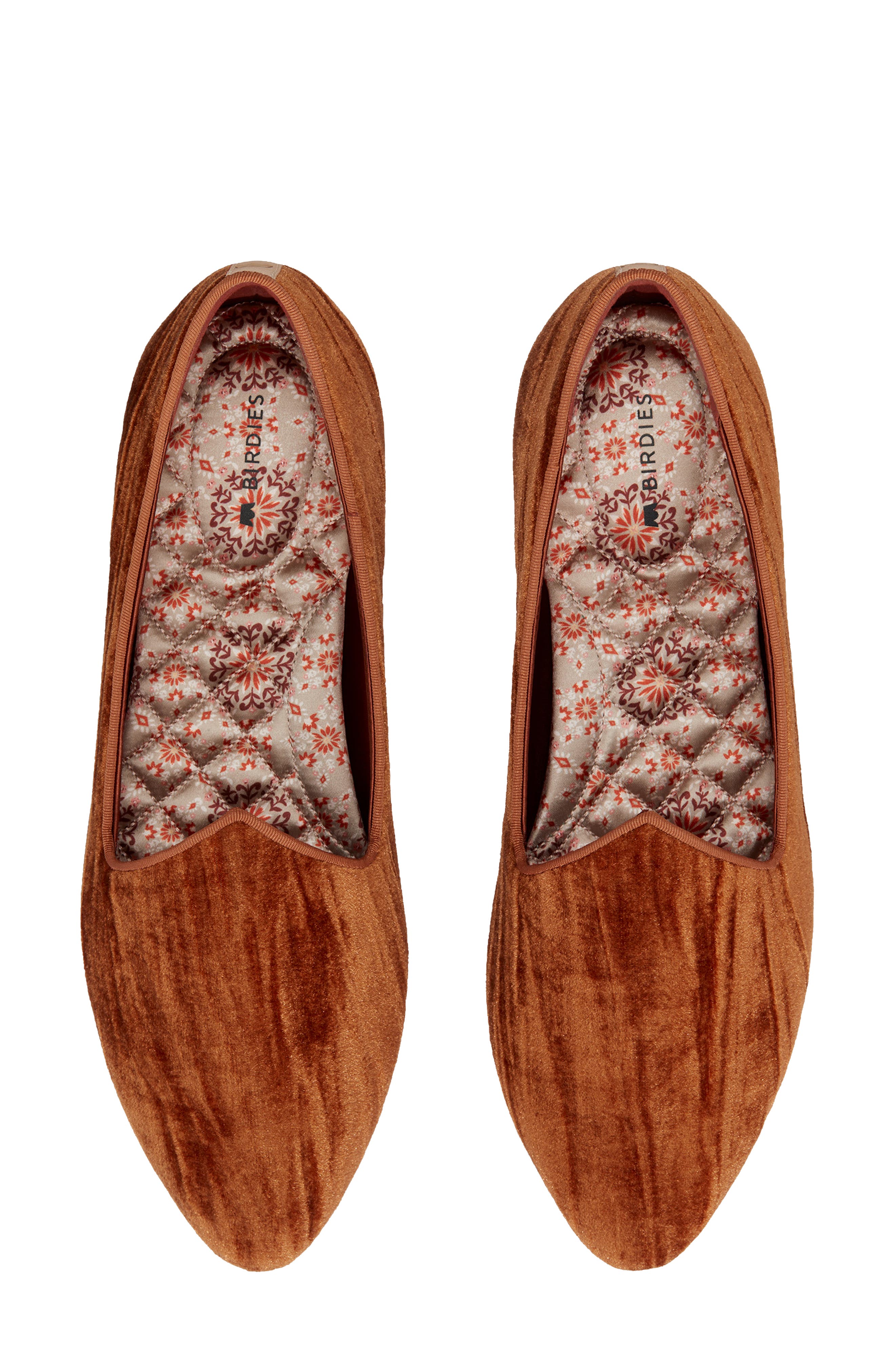 Birdies Heron Emboridered Velvet Loafer, Alternate, color, 