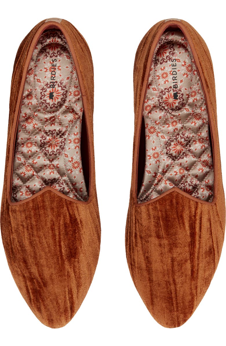 Birdies Heron Emboridered Velvet Loafer, Alternate, color,