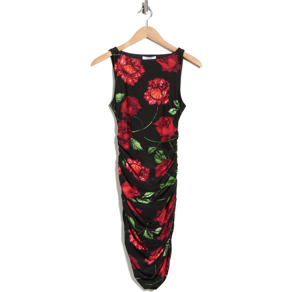 Afrm Los Angeles Leila Shiny Knit Bodycon Dress In Multi
