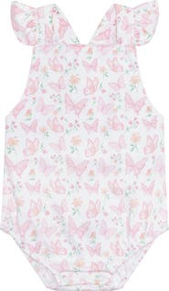 Nellapima Butterflies Print Ruffle Bubble - Baby