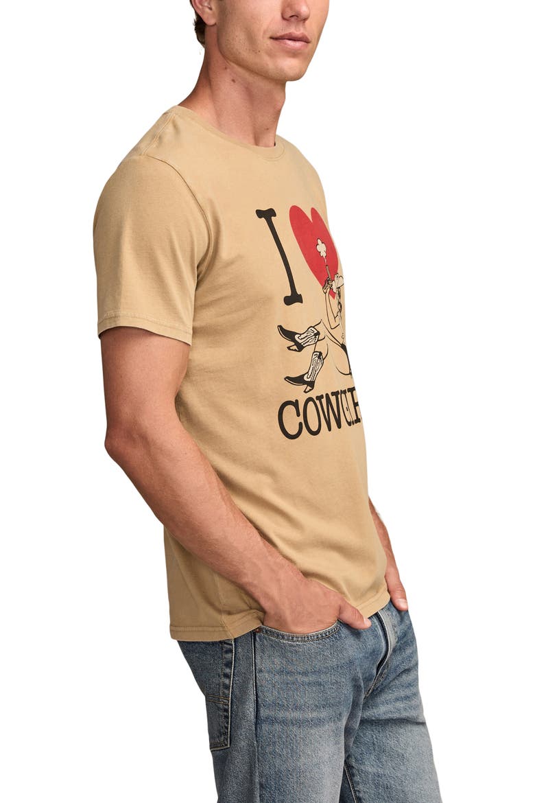 I Love Cowgirls Cotton Graphic T-Shirt, Alternate, color, KELP