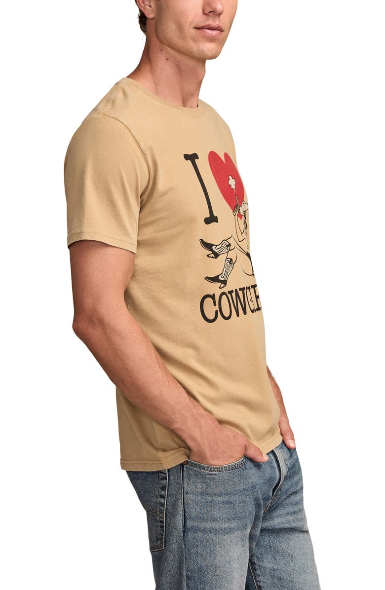 Lucky Brand I Love Cowgirls Cotton Graphic T-Shirt, Alternate, color,