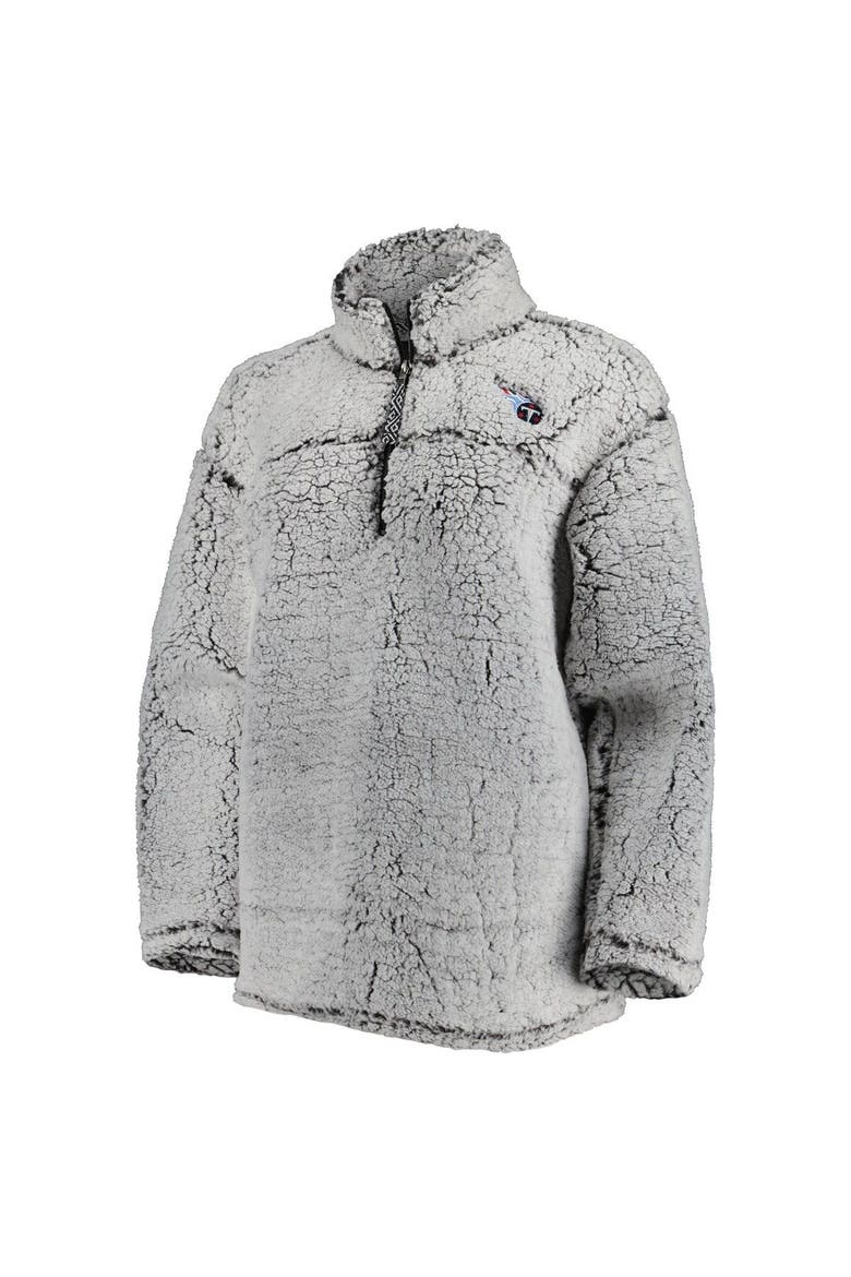Women's G-III 4Her by Carl Banks Gray Tennessee Titans Sherpa Quarter-Zip Jacket, Alternate, color, Gray
