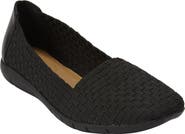 Comfortview The Bethany Stretch Woven Slip On Flat
