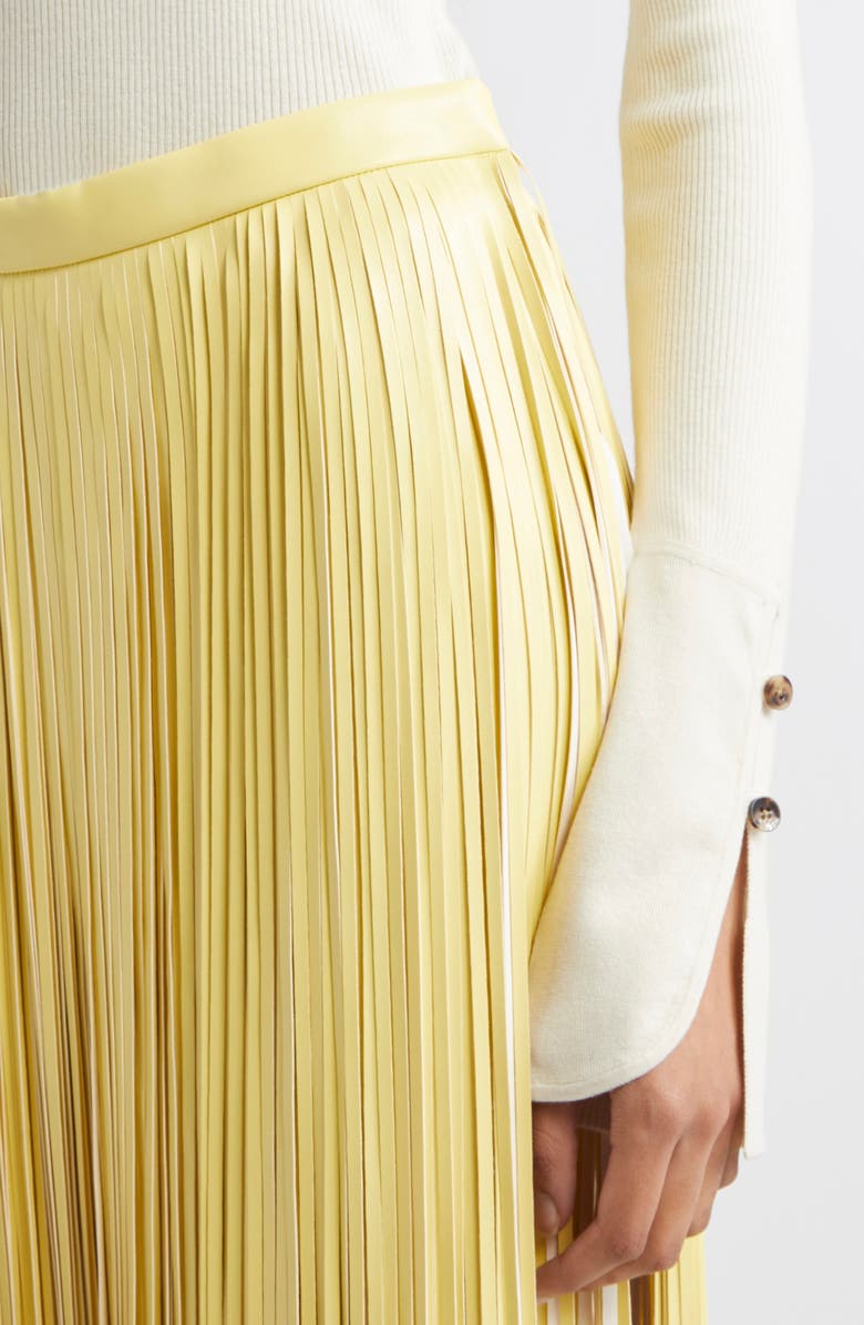 Proenza Schouler Belle Silk Turtleneck Sweater, Alternate, color, Off White