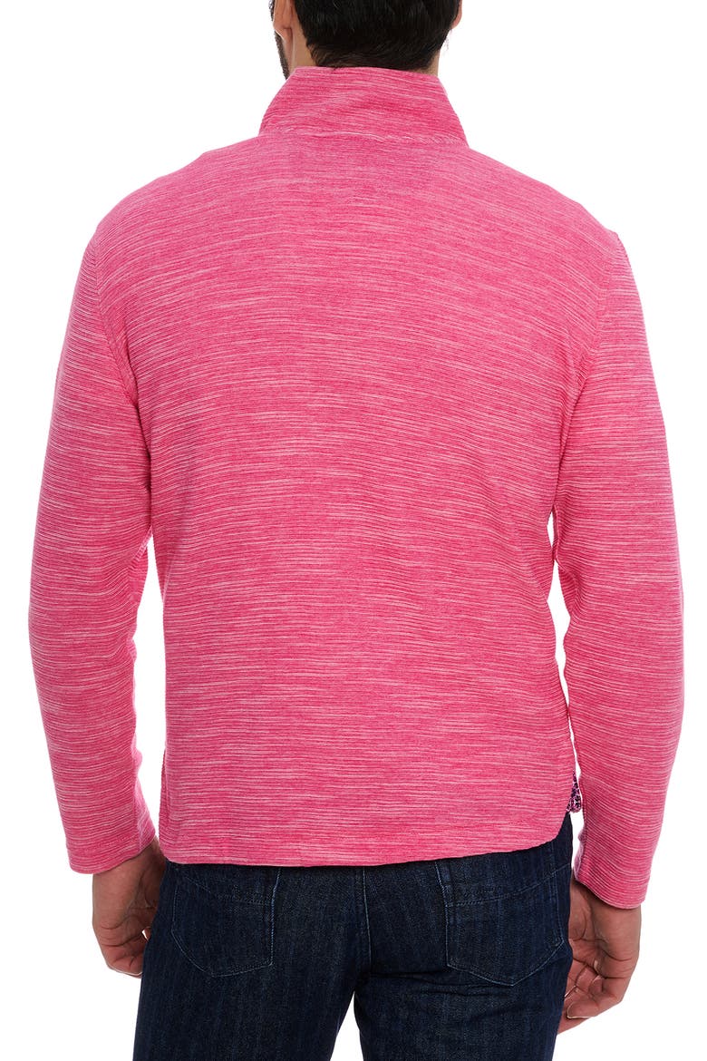 Ledson Space Dye Quarter Zip Top, Alternate, color, MAGENTA