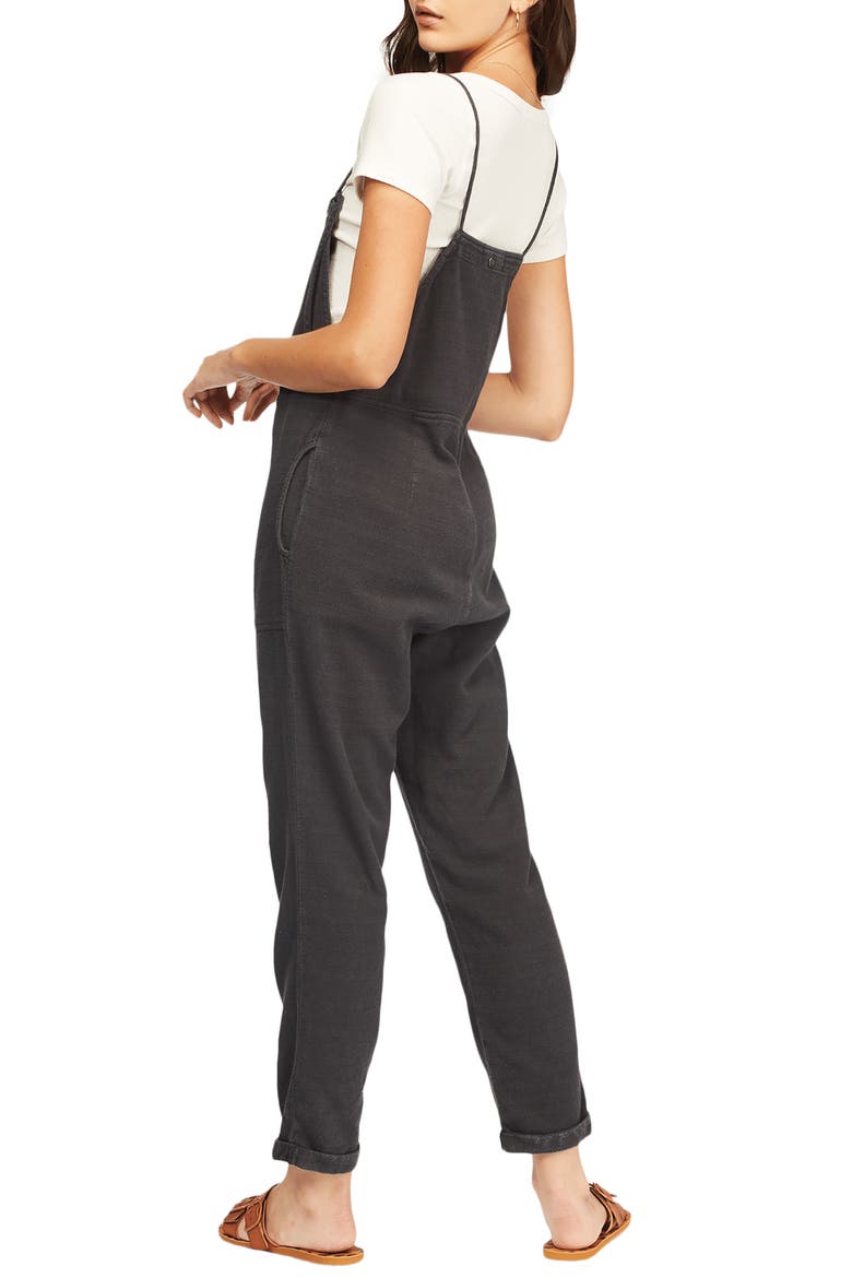 Wild Lengths Overalls, Alternate, color, OFF BLACK