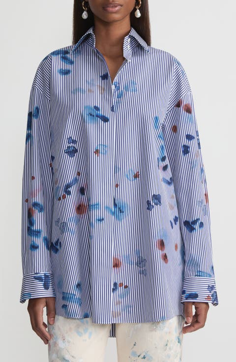 トップス herlipto Saint-Louis Striped Top white herlipto Saint-Louis Striped Top white