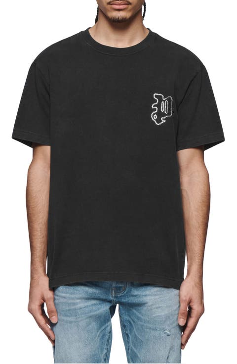PURPLE BRAND クリスタル ゴシック ドリップ フーディ 黒 PURPLE BRAND 黒 クリスタル ゴシック ドリップ フーディ 送関込