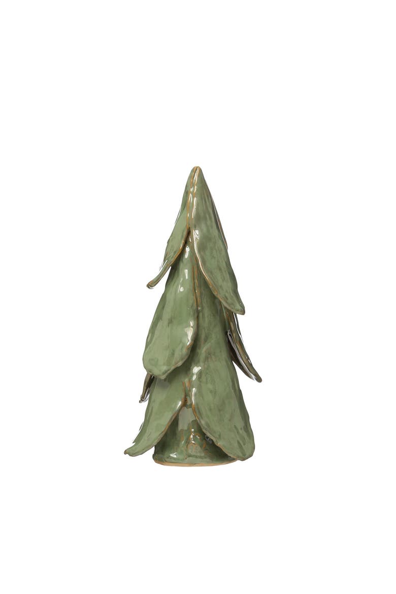 Handmade Stoneware Tree, Reactive Glaze Finish, Main, color, Multicolor