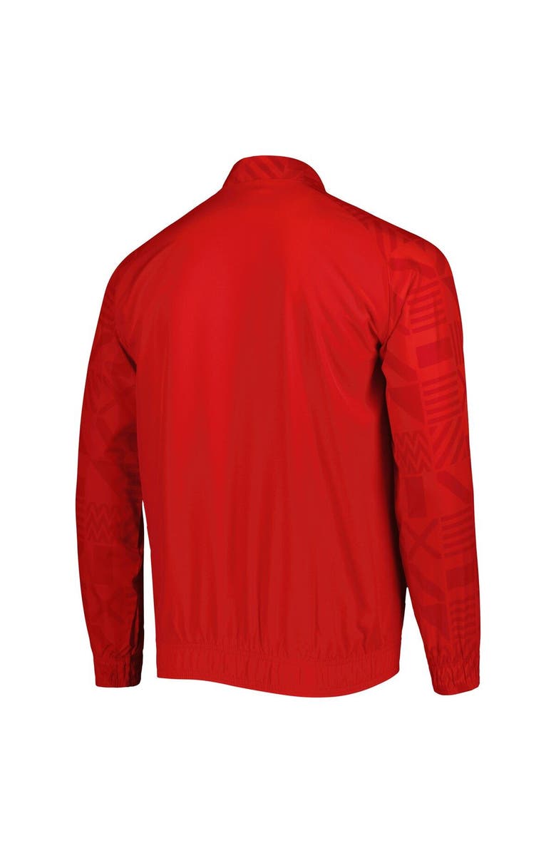 PUMA Men's Puma Red Ghana National Team Pre-Match Raglan Full-Zip Training Jacket, Alternate, color, 