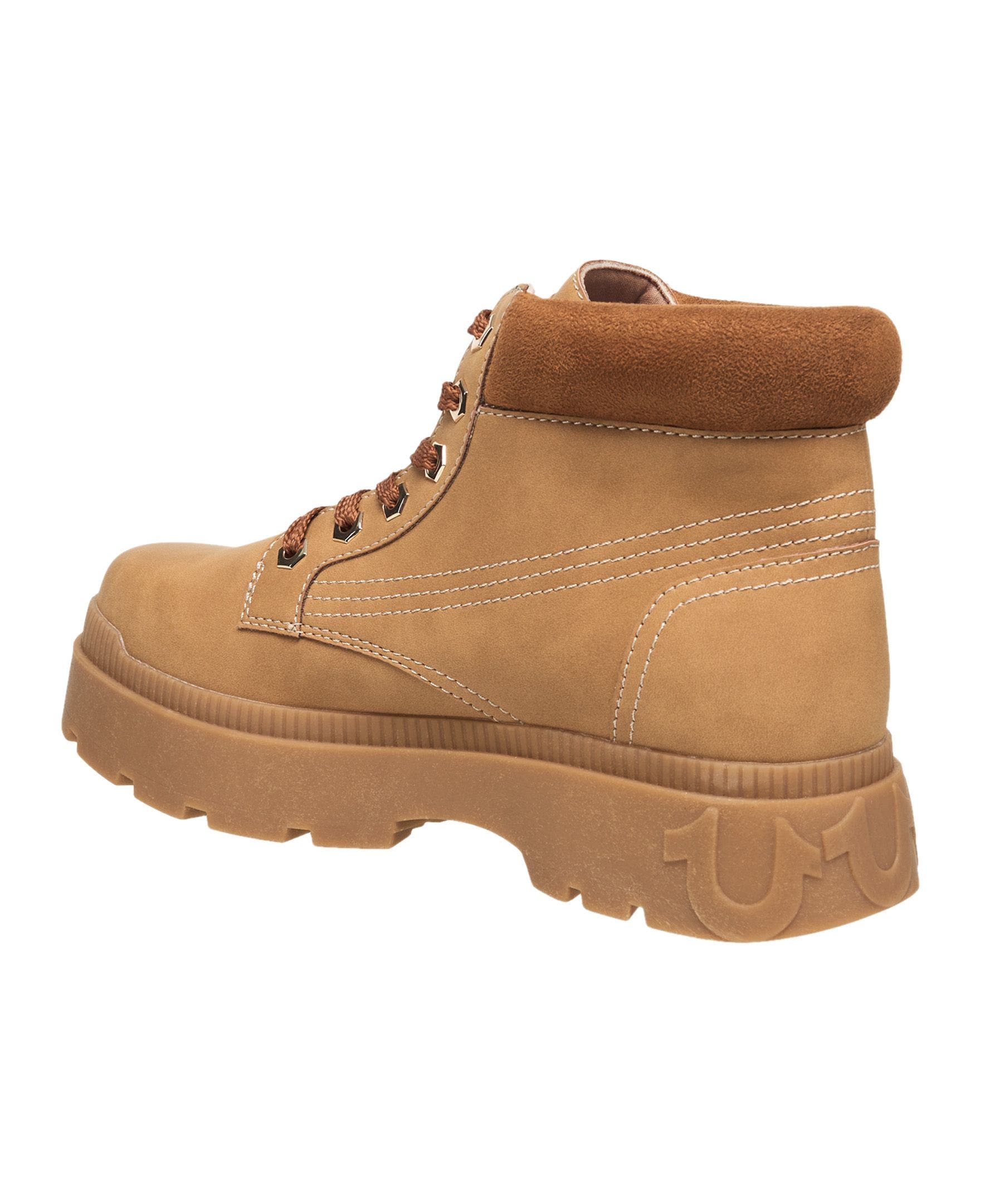Brent Faux Suede Work Boot, Alternate, color, Tan