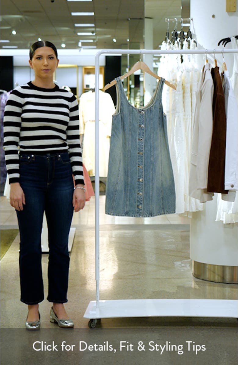 Laney Denim Button-Up Minidress, sales video thumbnail