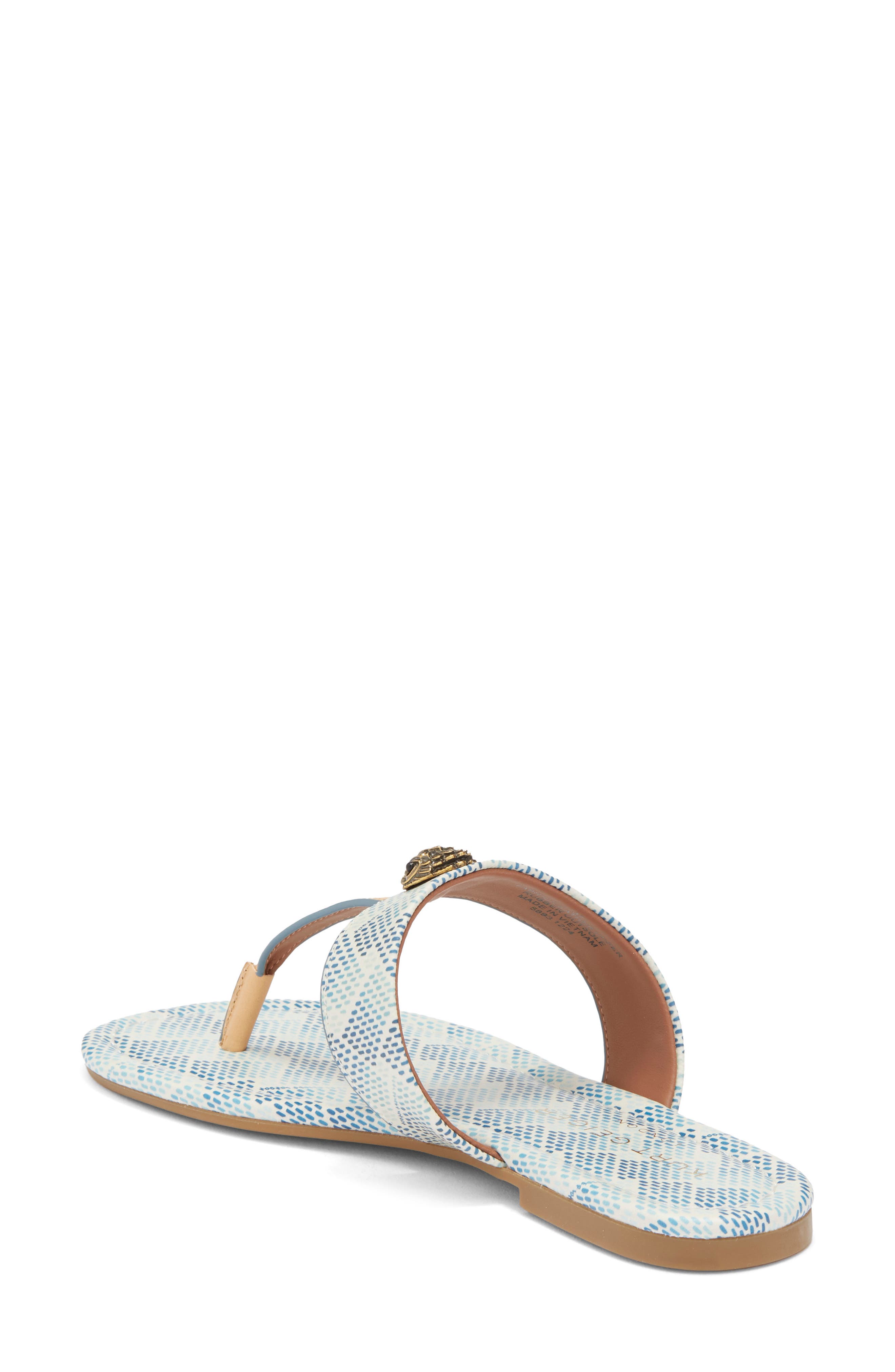 Kurt Geiger London Kensington T-Strap Sandal, Alternate, color, White/ Comb