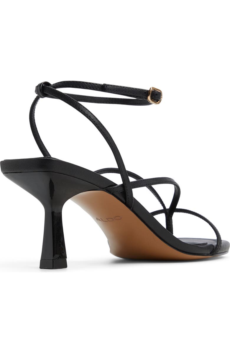ALDO Dorinda Ankle Strap Sandal, Alternate, color, Black