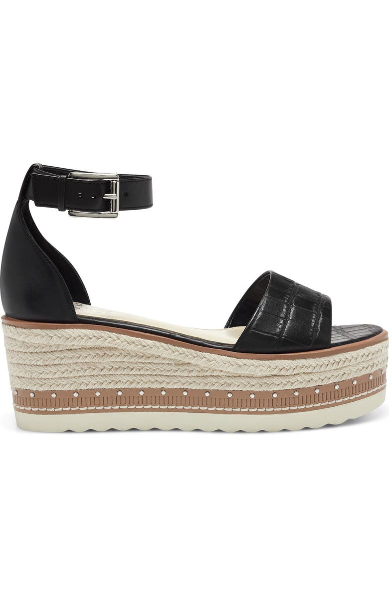 Vince Camuto Meestana Espadrille Leather Wedge Sandal, Alternate, color,