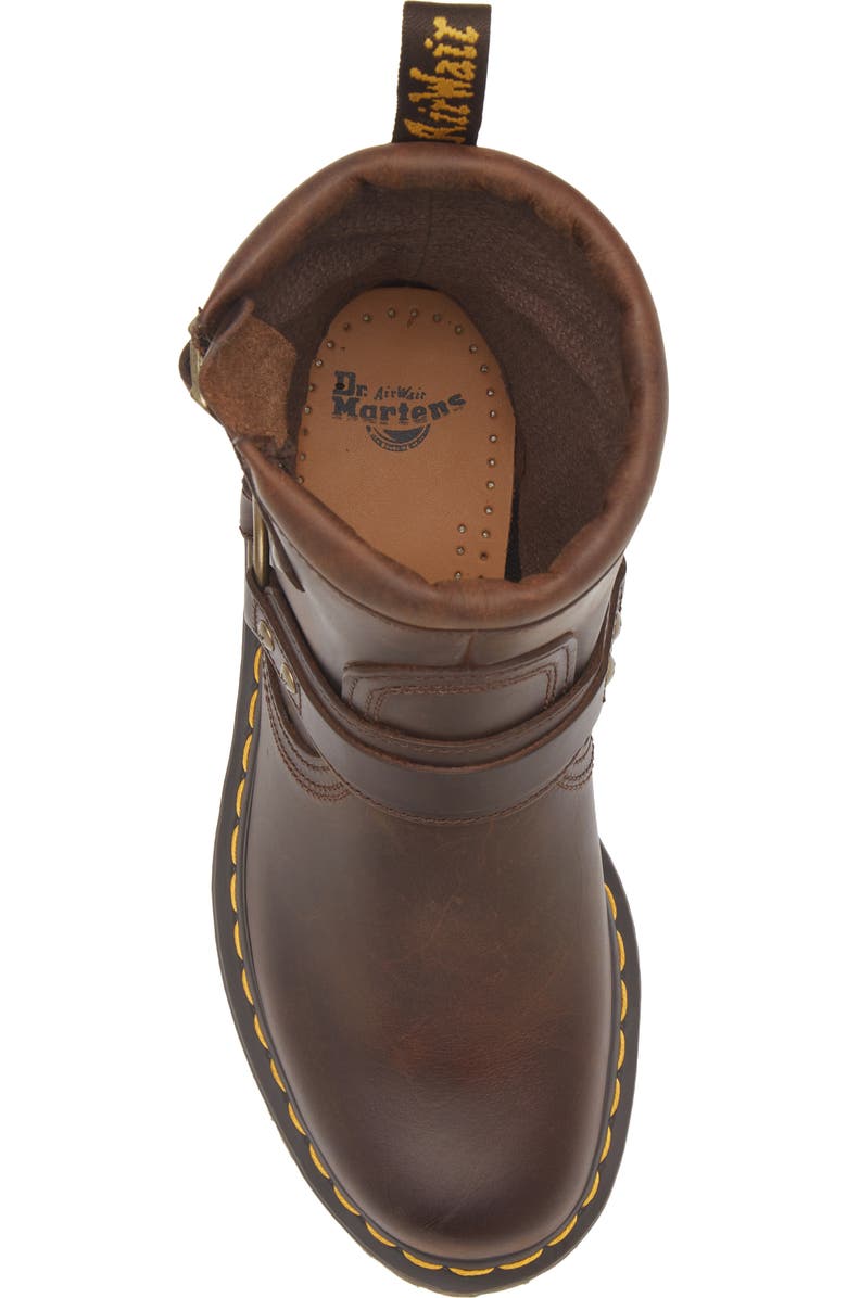 Dr. Martens Anistone Harness Boot, Alternate, color, Dark Brown