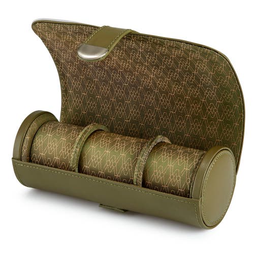 Wolf Earth Triple Watch Roll In Olive