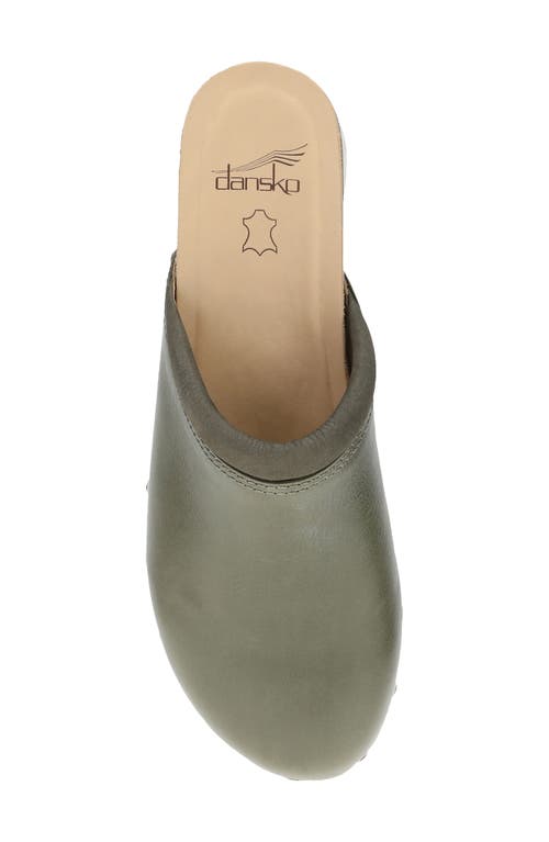 Dansko Andie Platform Mule In Green