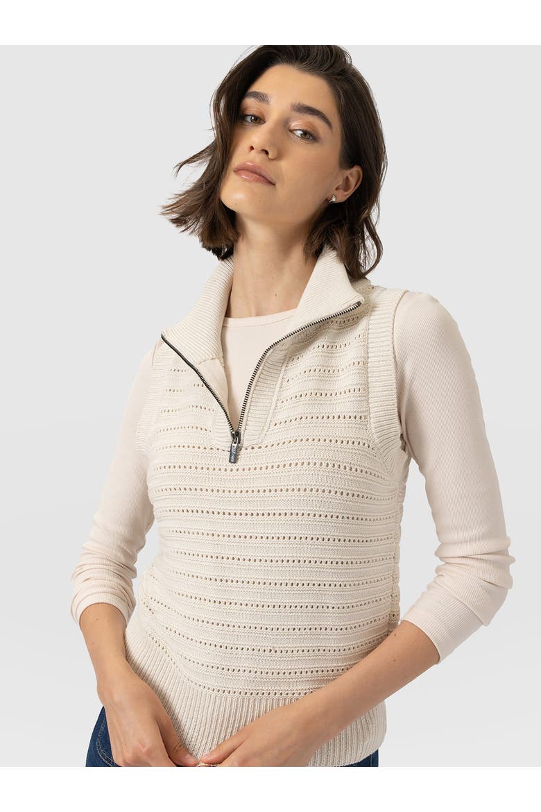 Ester Sleeveless Knit, Main, color, Cream