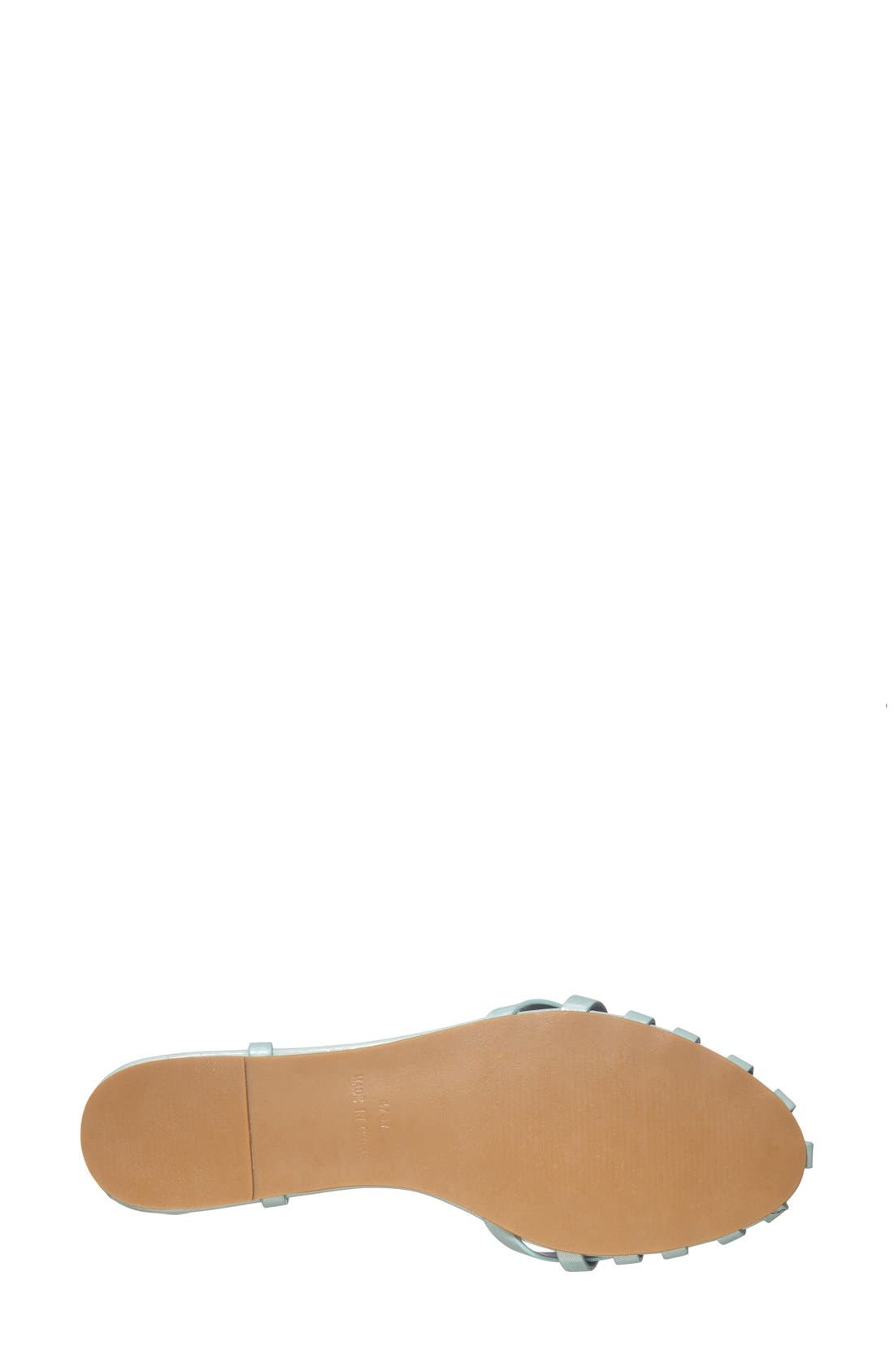 'Habi' T-Strap Flat Sandal, Alternate, color, LIGHT GREEN