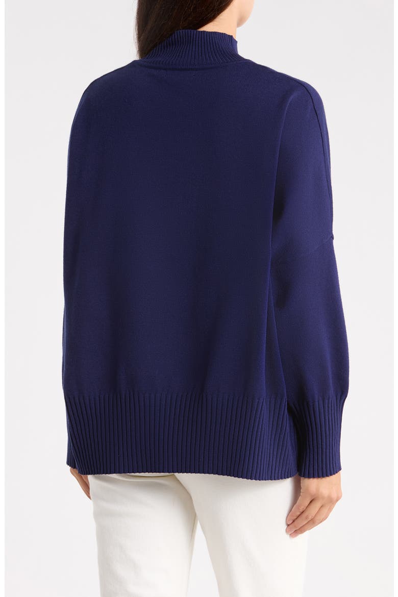 Boxy Mock Neck Sweater, Alternate, color, ROYAL BLUE