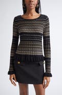 Ramy Brook Melissa Texture Merino Wool Blend Knit Top