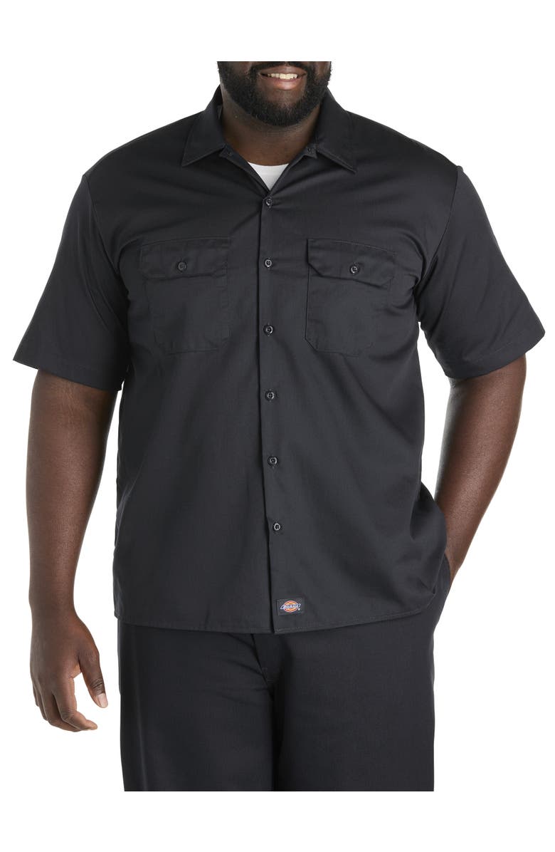 Dickies Big & Tall Performance Twill Work Shirt, Main, color, 