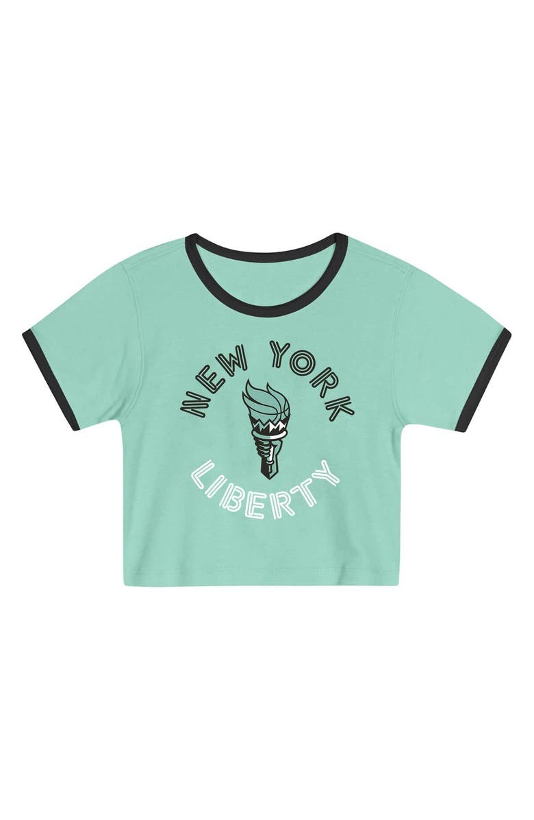Outerstuff Toddler Outerstuff Mint New York Liberty Double Run T-Shirt & Shorts Set, Alternate, color,