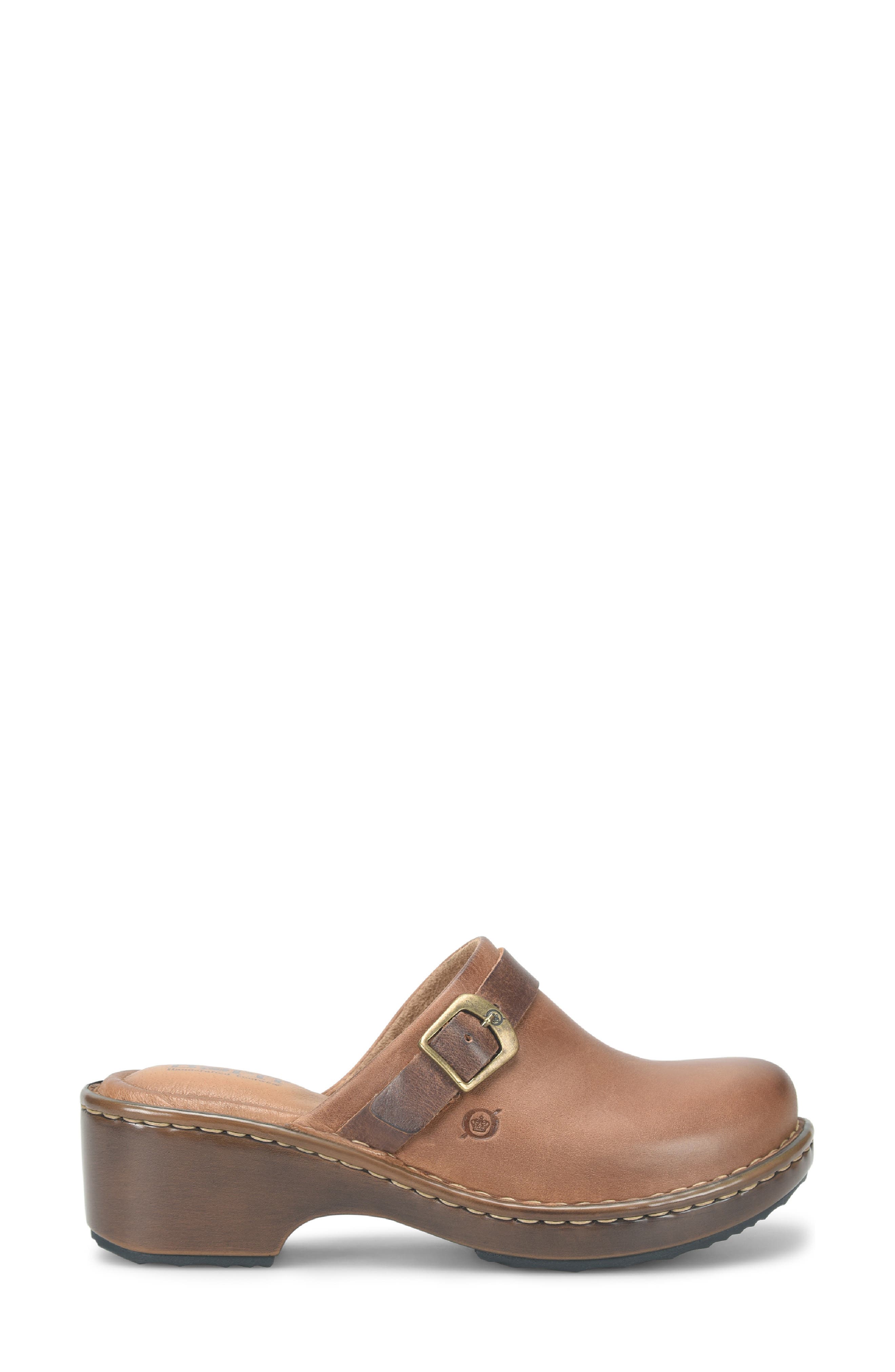 Børn Tru Clog, Alternate, color, Tan Leather