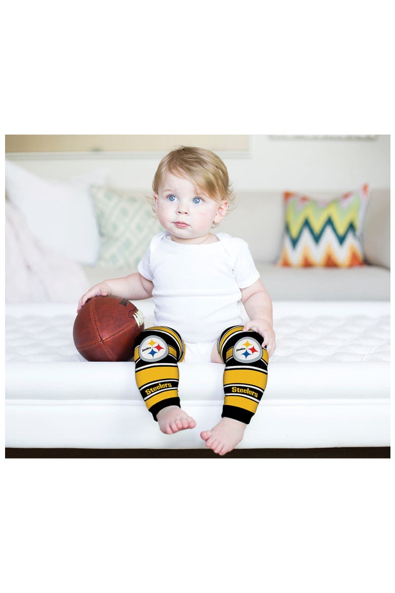 Pittsburgh Steelers Baby Leg Warmers, Alternate, color, Black