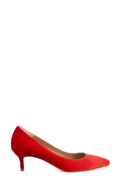 Lk Bennett Audrey Pointed Toe Pump In Red