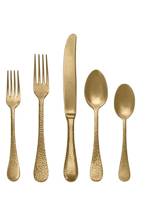 Epoque Distressed Bronze 5-Piece Place Setting