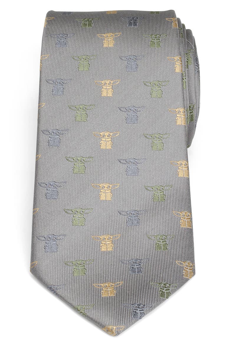 Star Wars The Child Silk Tie, Main, color, GRAY