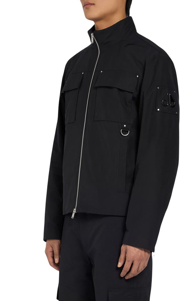 Moose Knuckles Maxwell Water Repellent Jacket, Alternate, color, Black