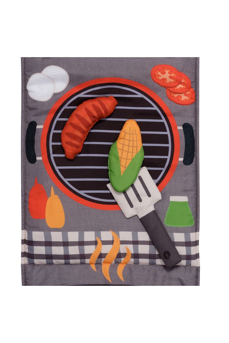 Interactive 2-n-1 Soft Toddler Hamburger/Barbeque Pillow Play Set, Alternate, color, Multicolor