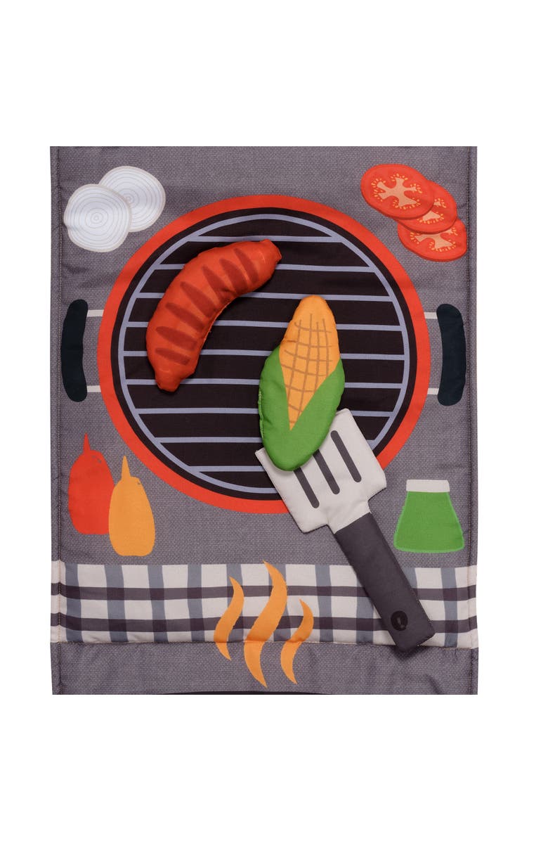 Lambs & Ivy Interactive 2-n-1 Soft Toddler Hamburger/Barbeque Pillow Play Set, Alternate, color, Multicolor