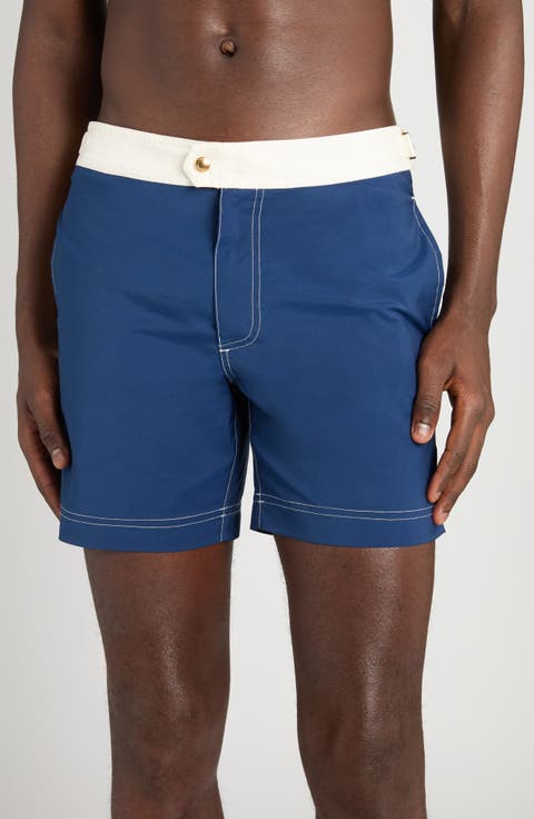 Microcompact Poplin Swim Trunks