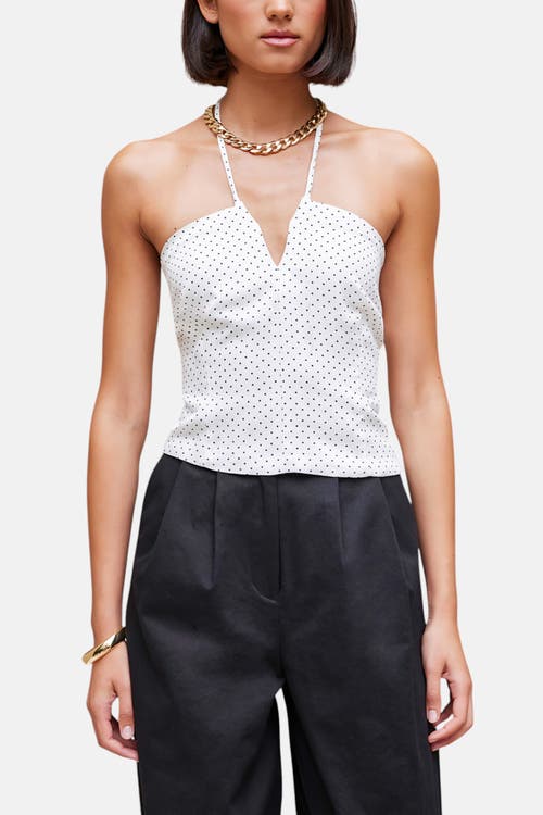 Bishop + Young Seaside Halter Top in Micro Polka Dot 
