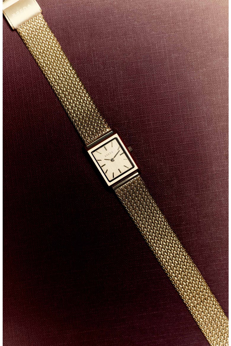 Virgil Tethered Mesh Strap Watch, 20mm, Alternate, color, GOLD