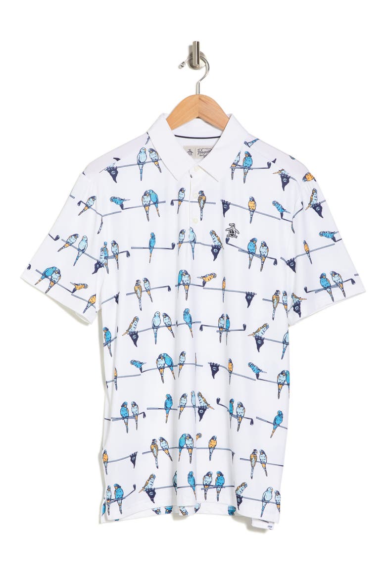 Parrots Club Golf Polo, Alternate, color, BRIGHT WHITE