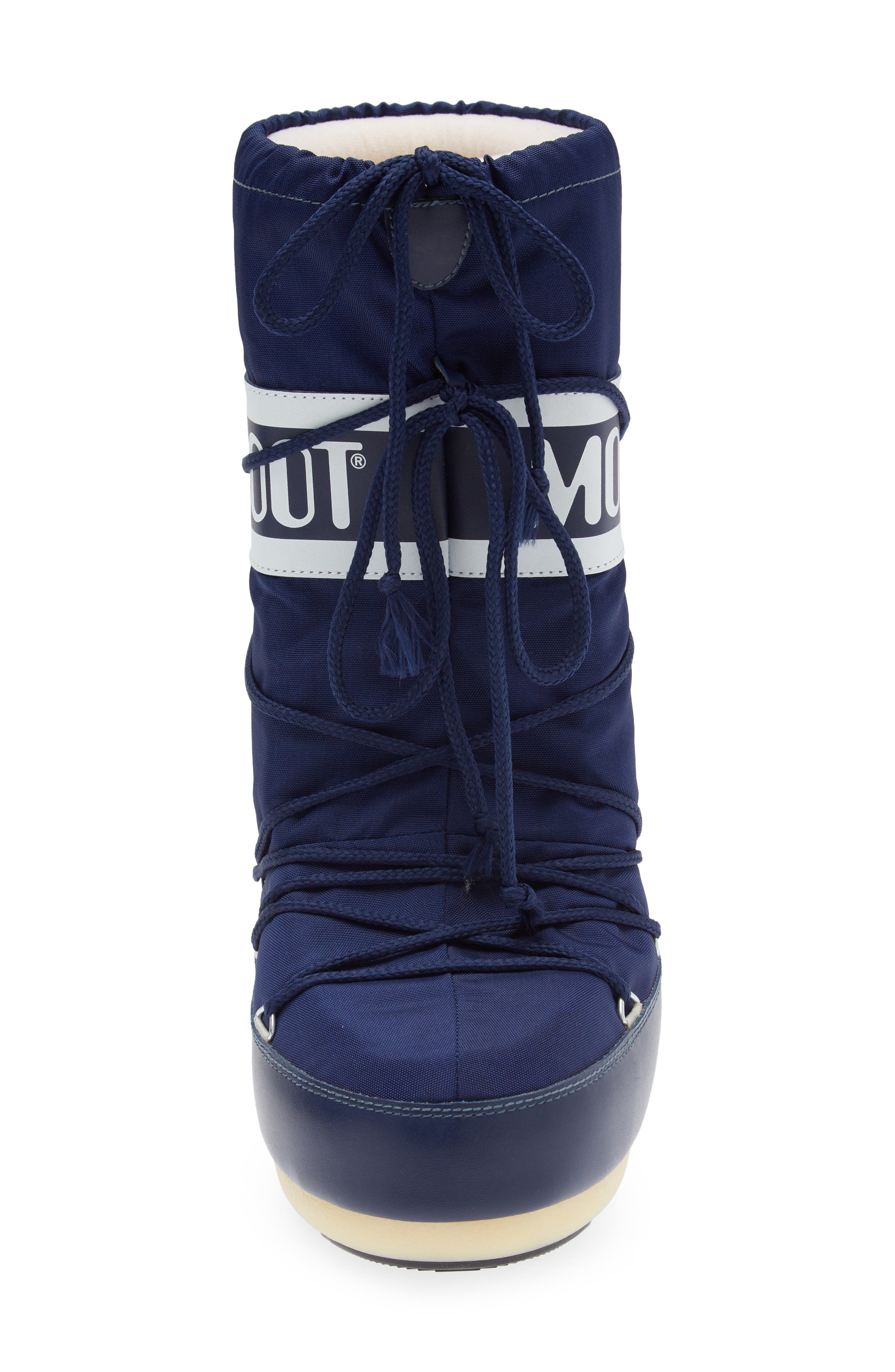 Moon Boot<sup>®</sup> Kids' Icon Water Repellent Moon Boot<sup>®</sup>, Alternate, color, Blue