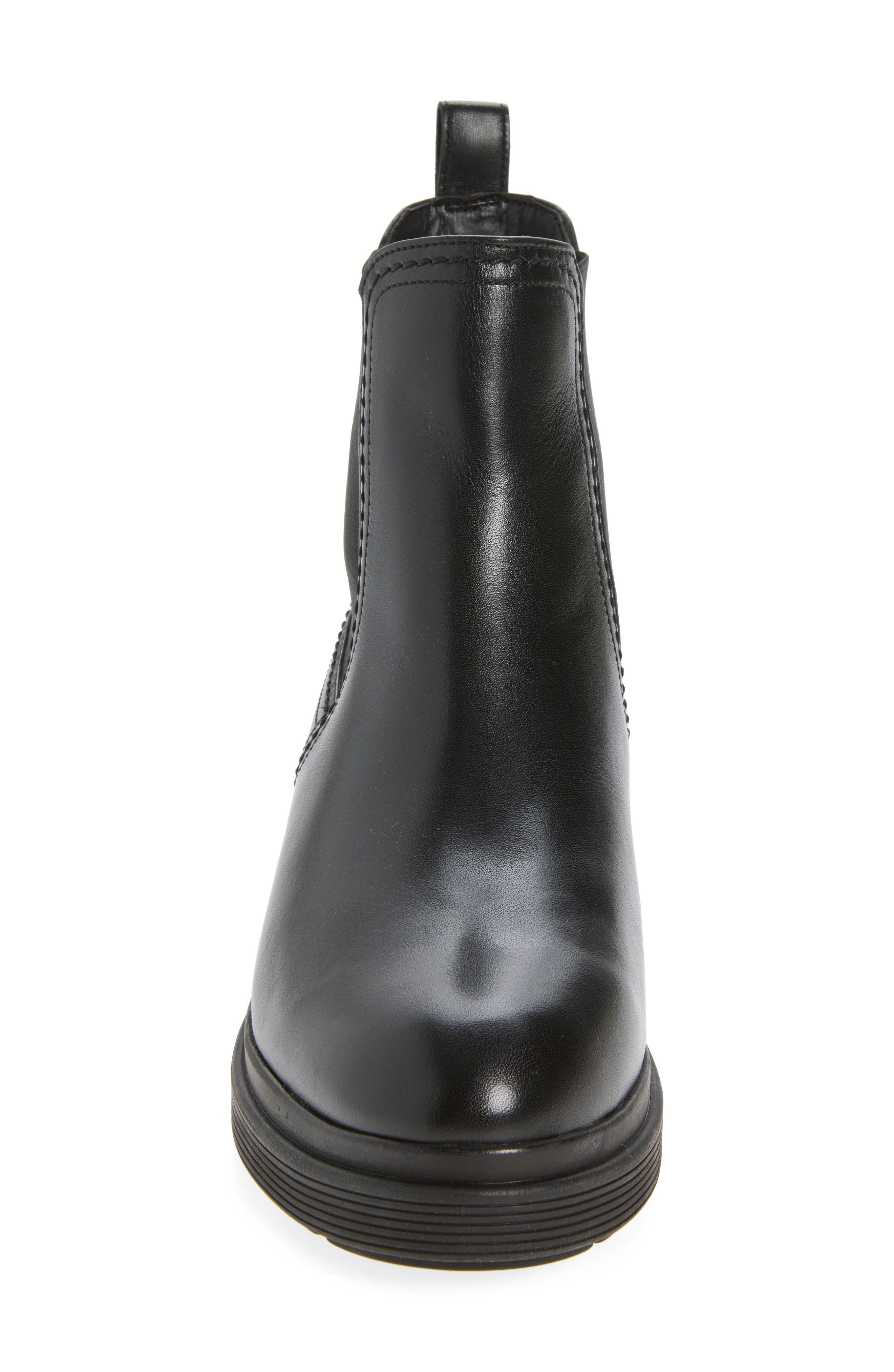 Cherise Waterproof Chelsea Boot, Alternate, color, BLACK LEATHER WP