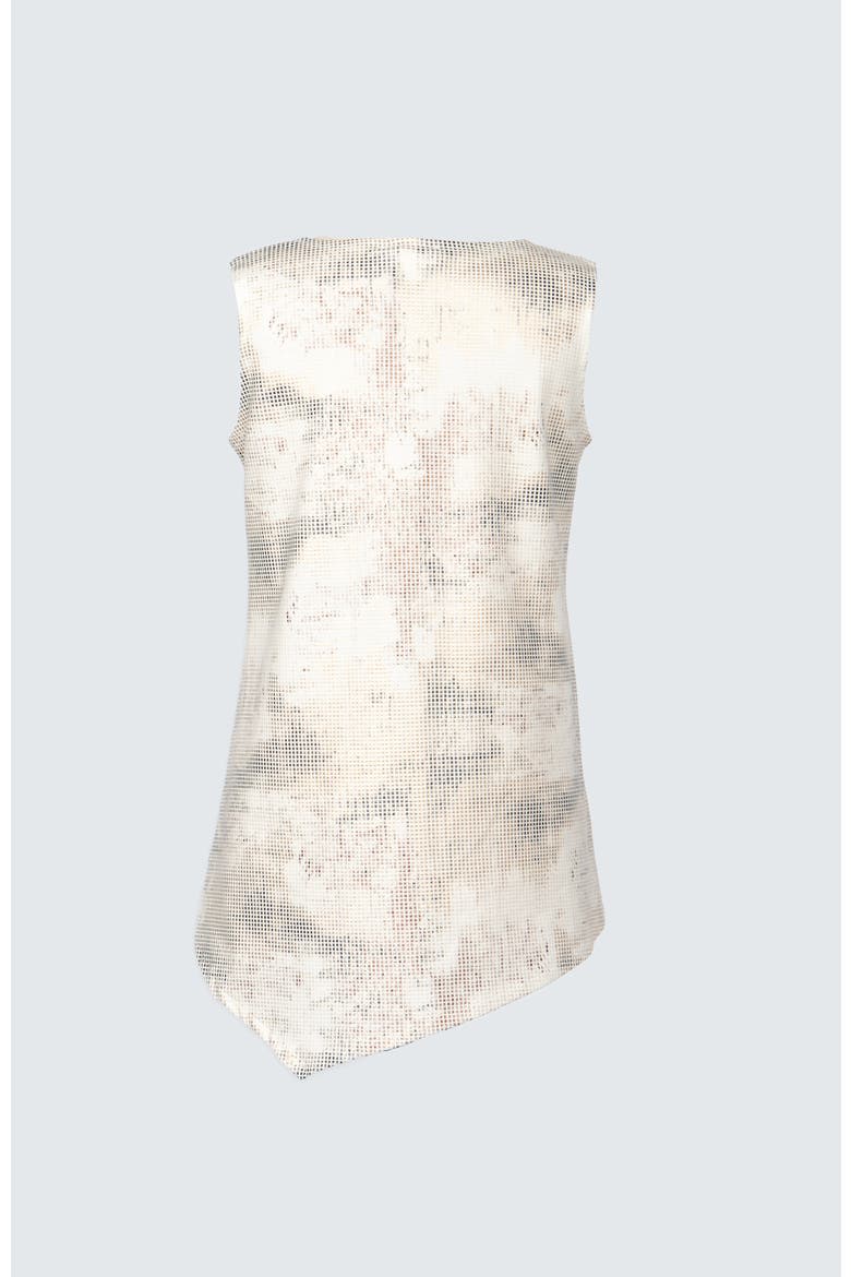 Willow Printed Cotton Jersey Top, Alternate, color, Ecru