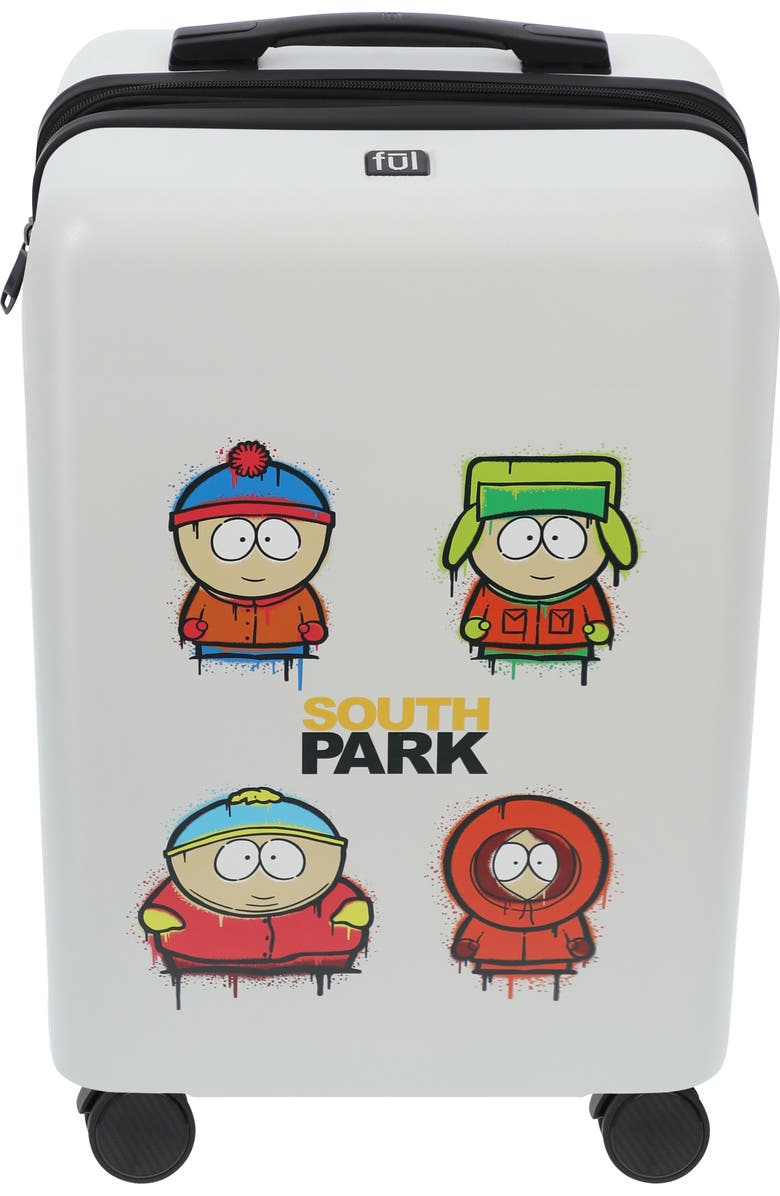 Ful PARAMOUNT SOUTHPARK 22.5" CARRY-ON LUGGAGE, Alternate, color, White