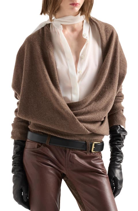 Wool & Cashmere Wrap Sweater