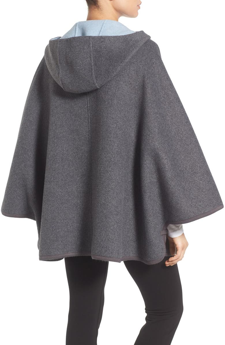 Ellen Tracy Double Face Cape Coat, Alternate, color, 