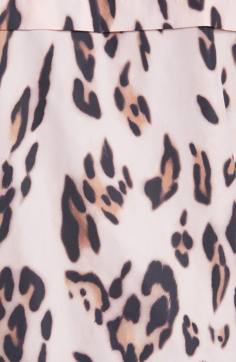 Moncler Genius 2 Moncler 1952 Jau Leopard Print Hooded Nylon Jacket, Alternate, color, 